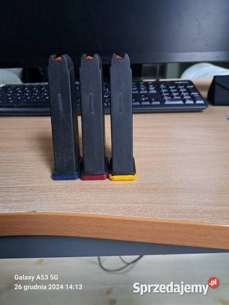 3 Magazynki Magpul 17 nabojowe 9x19 mm Jabłonna