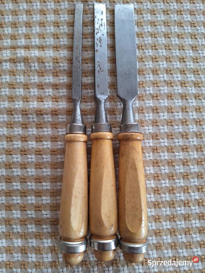 Dłuto stolarskie płaskie zestaw 3 8 12 20 mm Gdańsk