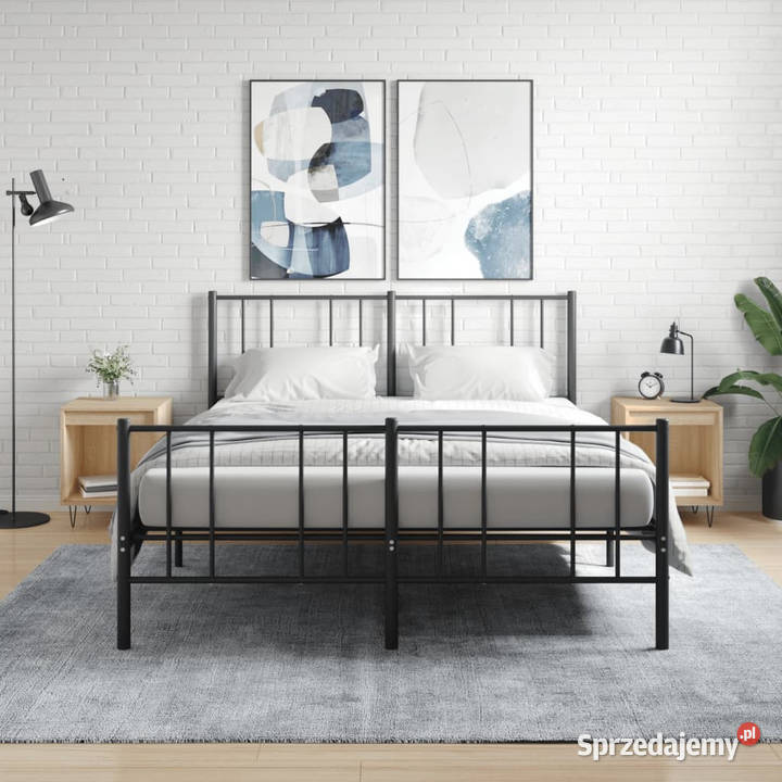 Szafki nocne 2 dąb sonoma 40x35x50 WM830723 Nocne Warszawa
