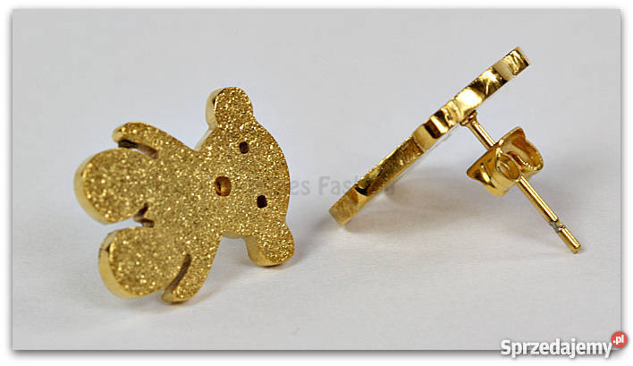 Złote Kolczyki Tous Misie Nowość Okazja Kolczyki Wrocław
