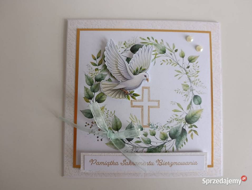 Kartka na Bierzmowanie ręcznie robiona łódzkie Łódź