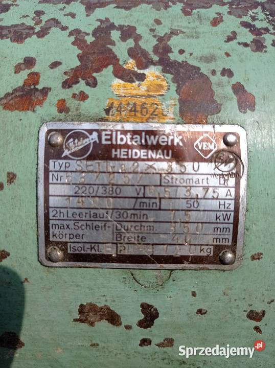 Szlifierka stołowa Elbtalwerk 75KW Produkcja Jaromierz