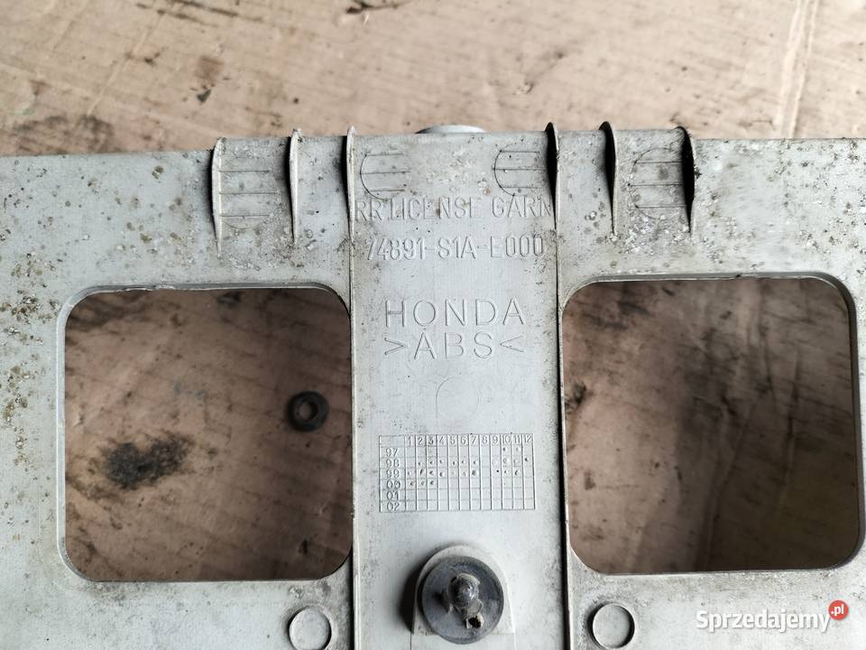 blenda plastik pod rejestracje HONDA ACCORD VI Karoseria Kamień-Kolonia