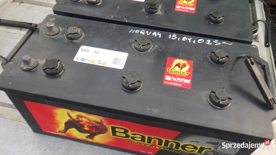 Duzy akumulator BANNER 12V 105Ah 950A 4 Sztuki podkarpackie Rzeszów
