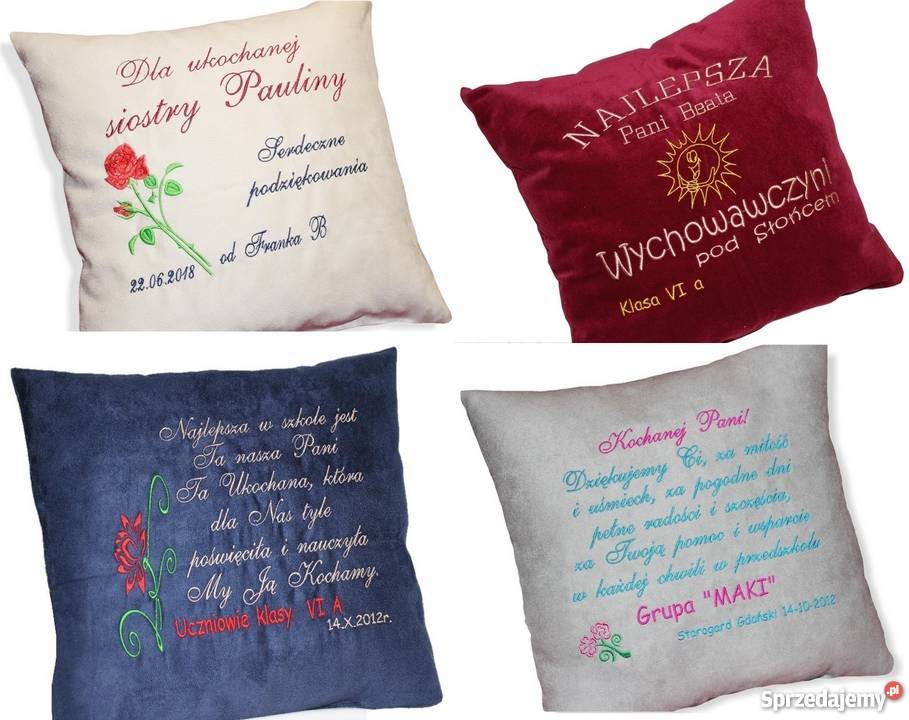 Poduszka Prezent Wychowawcy na Dzień Nauczyciela Grudziądz