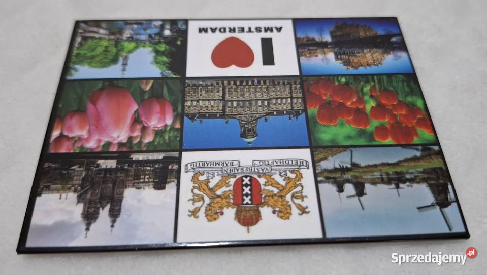 Magnes na lodówkę I Love Amsterdam 9x65 Kolekcje Czeladź