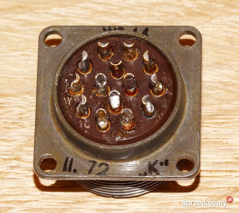 Złącze gniazdo męskie przemysłowe wojskowe 14 śląskie Gliwice sprzedam