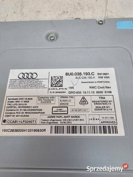 TUNER MODUŁ NAWIGACJI RADIA AUDI Q3 8U osobowe śląskie Przystajń