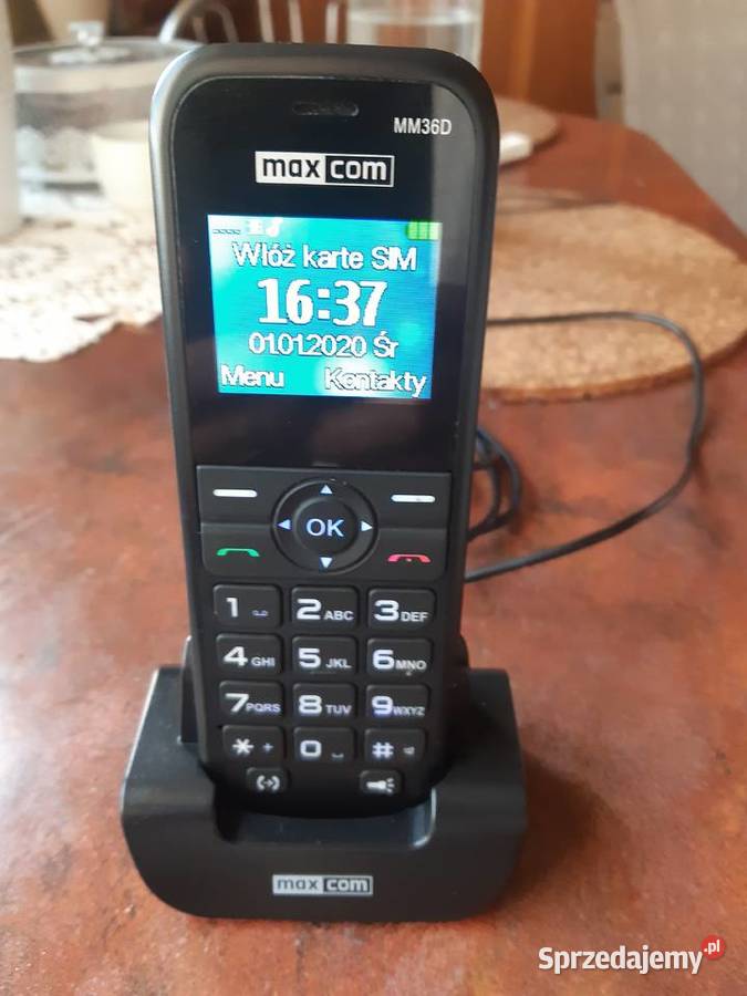 Telefon bezprzewodowy Maxcom MM36D Potulice sprzedam