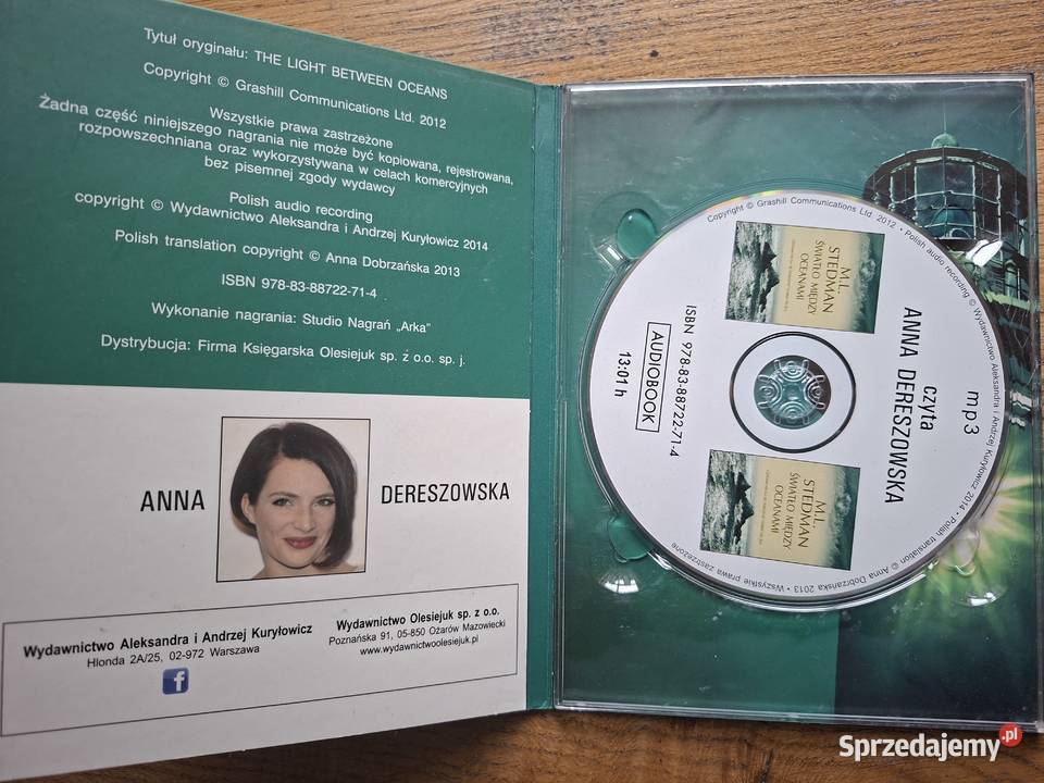 Światło między oceanami ML Stedman audiobook małopolskie Kraków