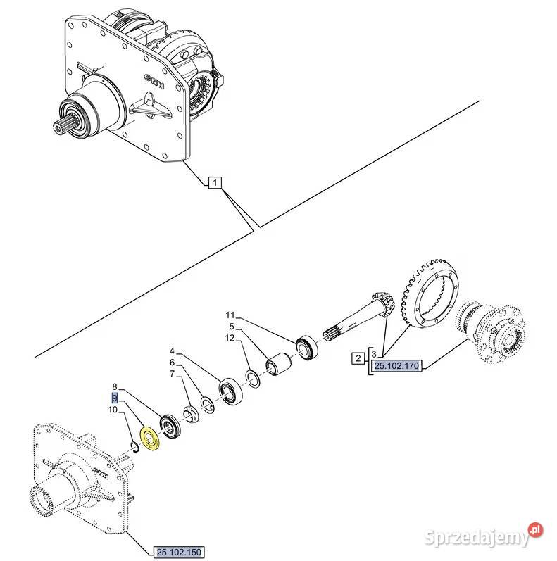 Osłona blaszana sworznia osi Case Holland Do ciągników Białystok