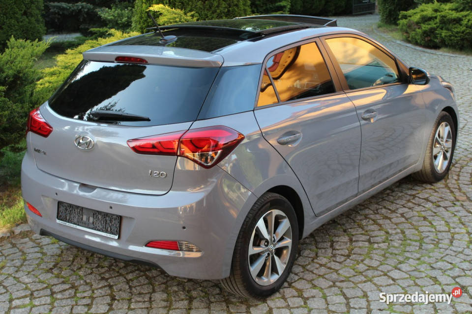 Hyundai i20 13 Benzyna Szyberdach Ledy Panorama czujnik parkowania Lubań