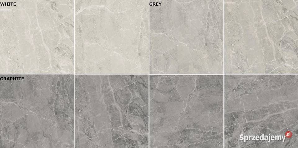 gres 6060 little white grey graphite mat paradyż Gorzów Wielkopolski