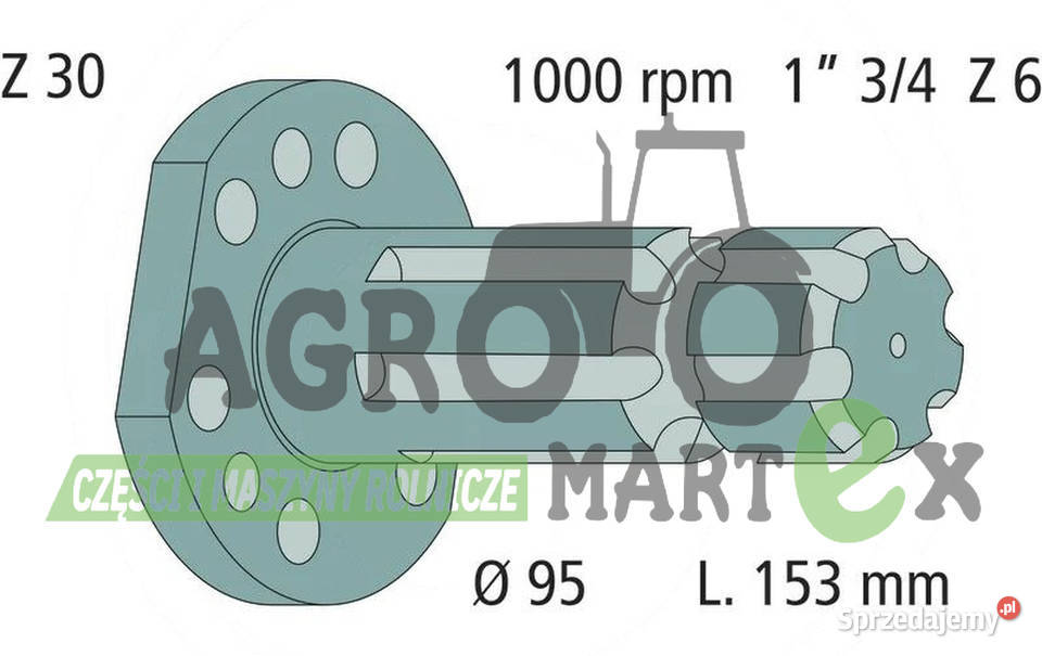 926150220011 926150220010 WAŁEK PTO 1 34 6 FREZ Wichrów