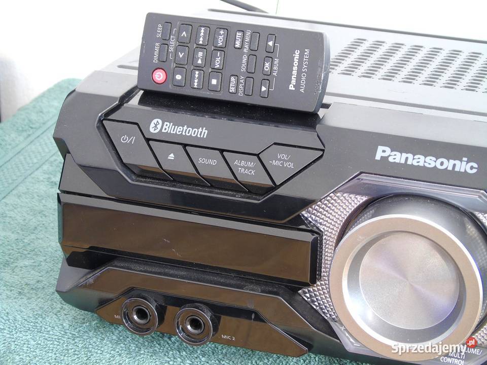 Wieża Panasonic SAAKX520 pilot radio RDS USB mp3