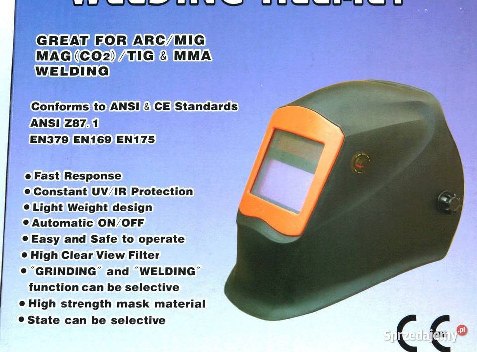 MASKA SPAWALNICZA AUTOMATYCZNA PRZYŁBICA 98X45mm Szczerbice