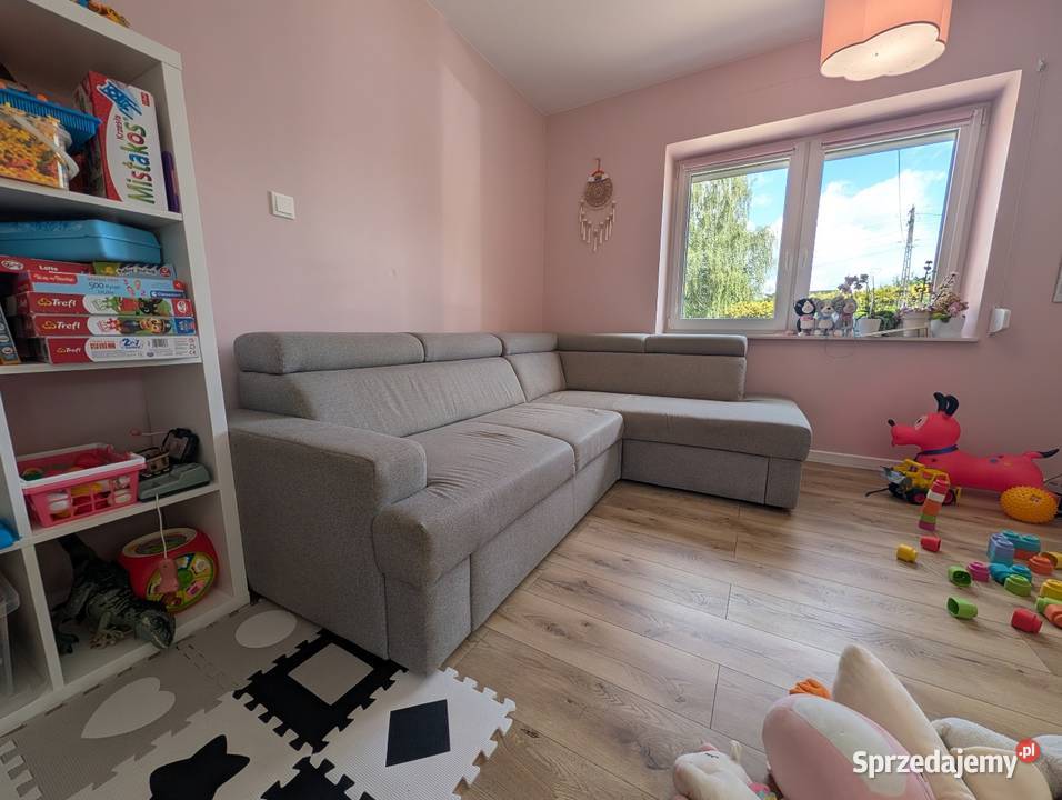 Rozkładana Kanapa z Agata meble szara stan 250cm Dankowice