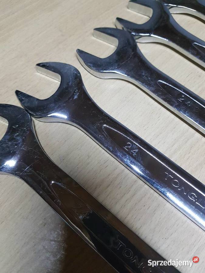 Klucz płasko oczkowy 24 mm stal chromowowanadowa Głogowa