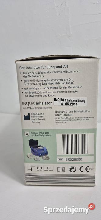 Profesjonalny Inhalator Nebulizator INQUA