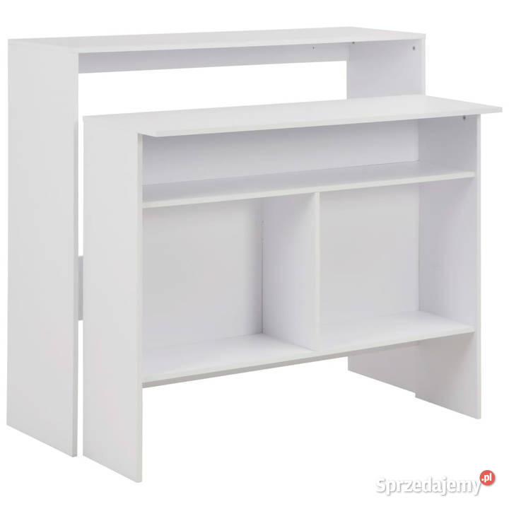 Stół barowy z 2 blatami biały 130 x 40 x 120 Stoły Warszawa sprzedam