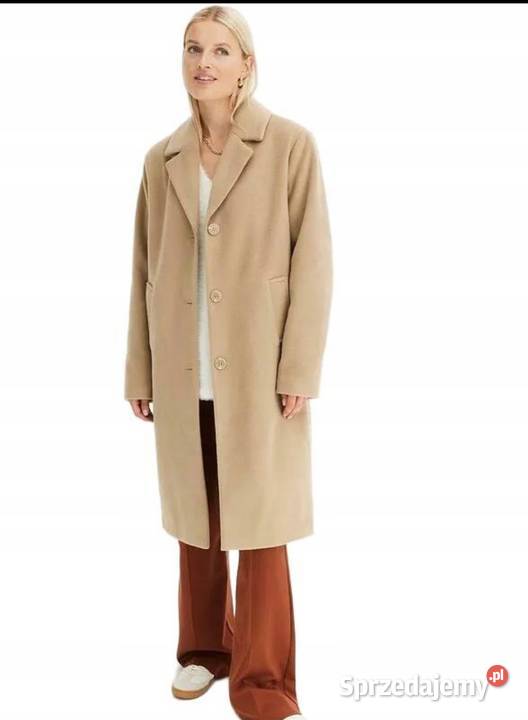 Płaszcz beżowy jesionka nowa Ruciane-Nida