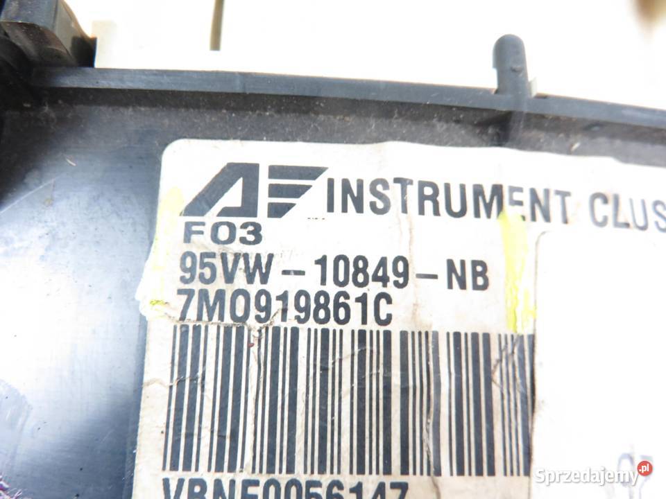 LICZNIK VW SHARAN I 19 TDI 1Z 7M0919861C osobowe