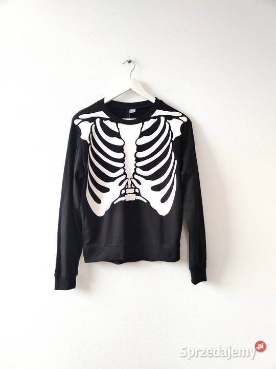 Czarna bluza HM Szkielet Vintage y2k Jasło sprzedam
