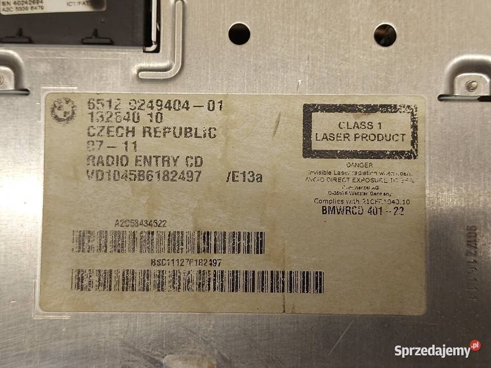 BMW 1 E82 11r radio CD business 9249404 osobowe Kielce