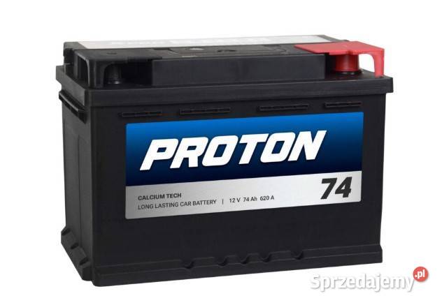 Akumulator PROTON 74Ah 620A EN PRAWY PLUS niski
