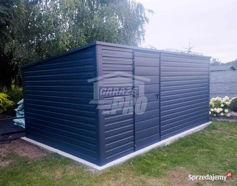 Domek ogrodowy schowek 5x3 antracyt Dach spad w Tychy