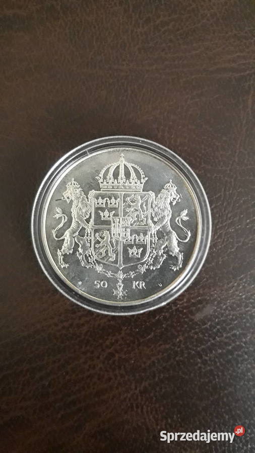 50 KoronSzwecja1976 rmenniczasrebro Numizmatyka wielkopolskie Konin