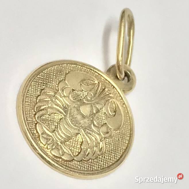 Złoty WISIOREK zawieszka 585 14K znak ZODIAKU Wisiorki Warszawa