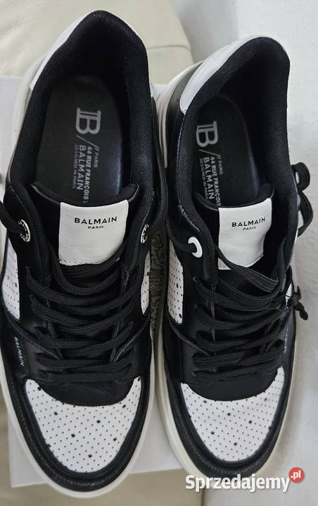 Balmain 44 sneakersy BCOURT FLIP skórzane buty Pozostałe Konstancin-Jeziorna