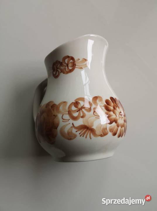 Dzbanek fajans Włocławek PRL vintage