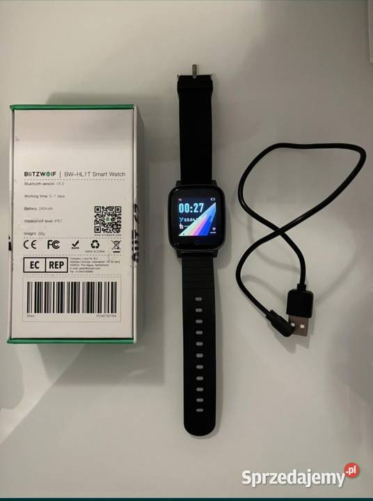 Smartwatch BlitzWolf czarno szary Unisex Kielce