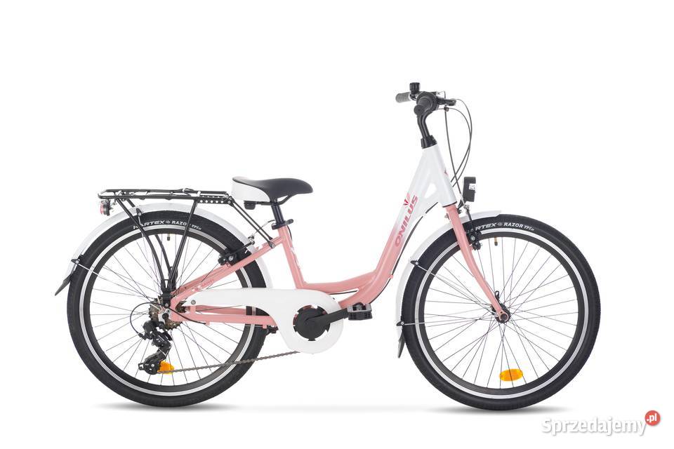 Rower dziewczęcy Sandi Onilus koła 24 Morelowy Ostrowiec Świętokrzyski