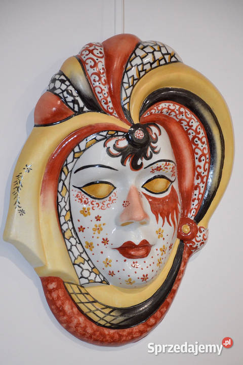 Porcelana Roceram Maski dekoracje ścienne duże wielkopolskie