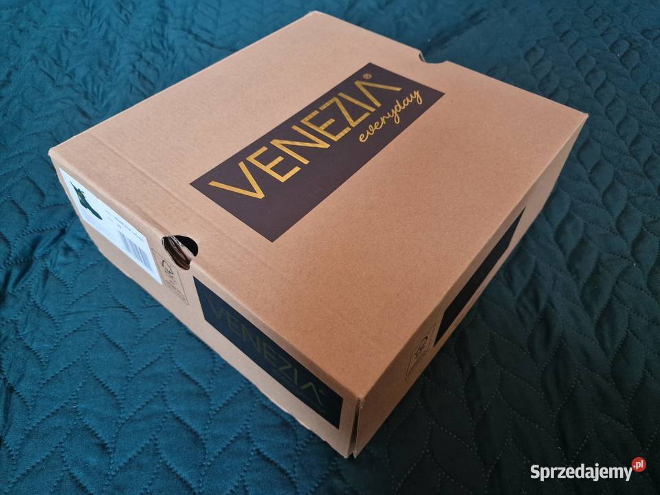 NOWE Buty VENEZIA czarne botki skóra naturalna dolnośląskie Wrocław