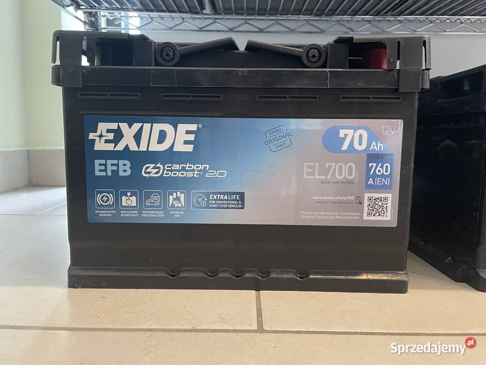 Exide EFB STARTSTOP 70Ah 760A Prawy Plus Szczecin