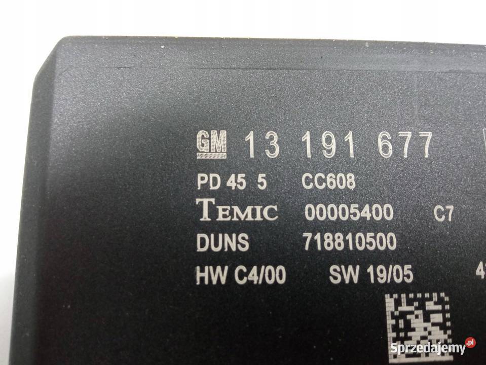 MODUŁ KOMFORTU 13191677 Opel Zafira II 2005 osobowe