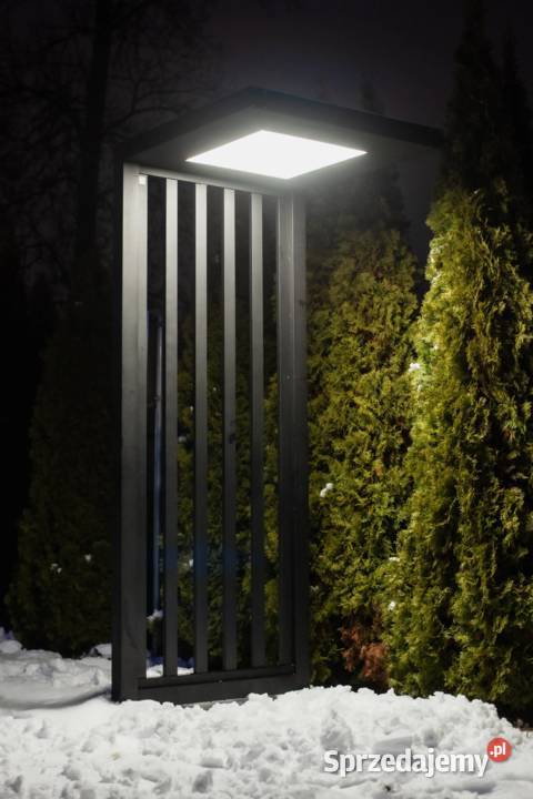 Aluminiowe zadaszenie furtki oświetlenie LED Ogrodzenia i bramy Lublin