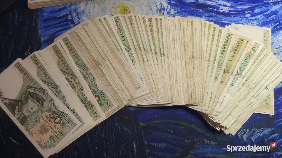 Duży zestaw banknotów PRL