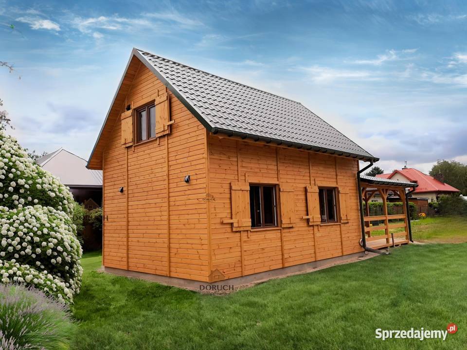 Domki drewniane letniskowe z poddaszem 35m2