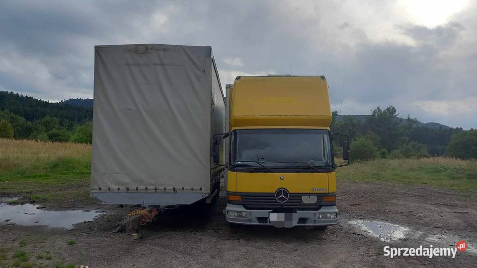 Mercedes Atego kontener winda spanie kurnik Wałbrzych