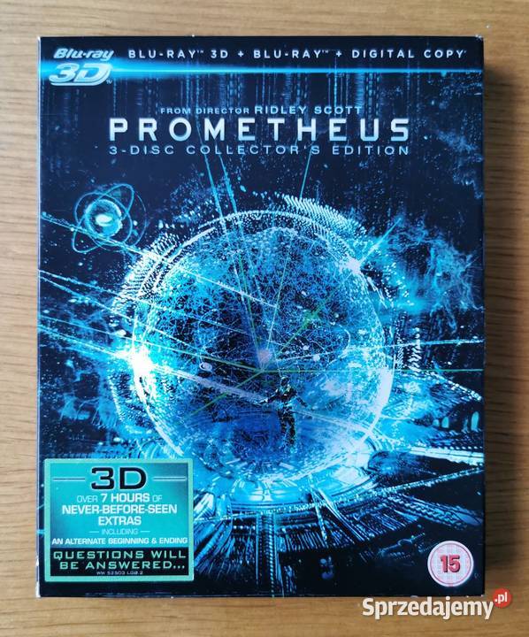 Prometheus Prometeusz 3x Bluray En 2012 3 Disc Parzęczew sprzedam