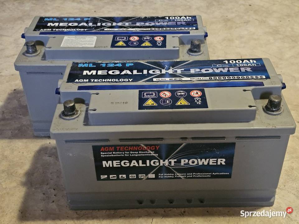 Akumulator AGM Megalight Power 100ah Zagrodno