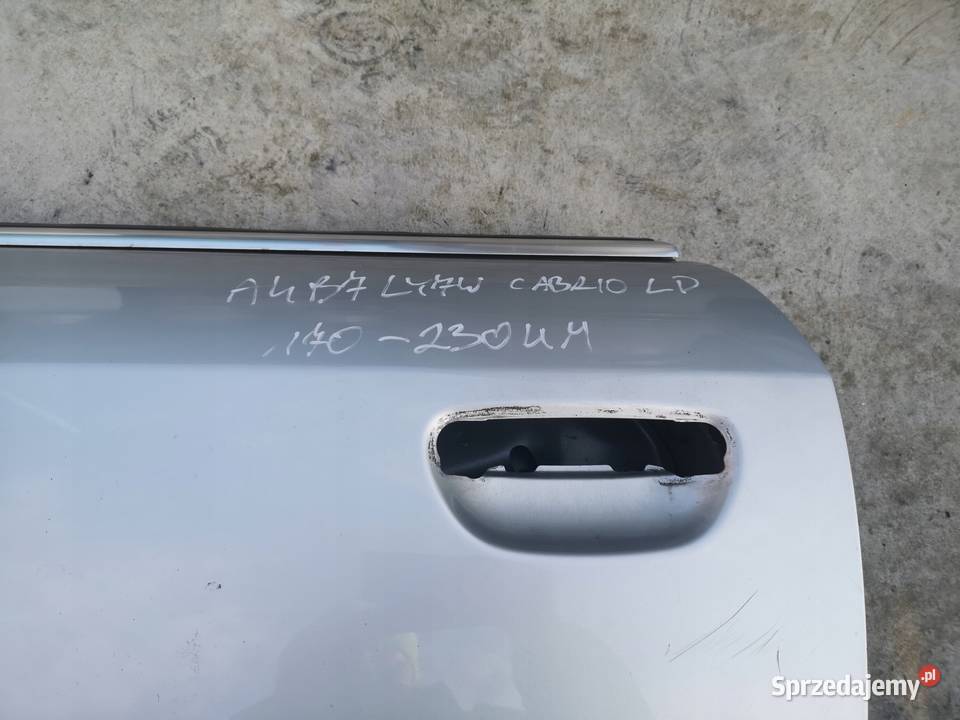 DRZWI LEWY PRZÓD AUDI A4 B7 CABRIO LY7W osobowe Drzwi Przystajń