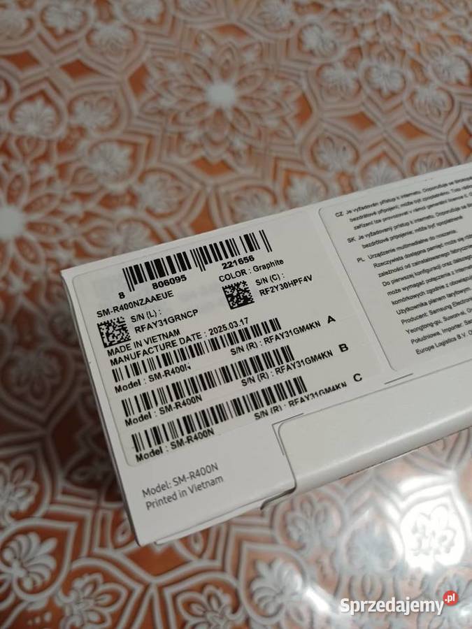 Słuchawki bezprzewodowe Samsung Galaxy FE Annolesie sprzedam