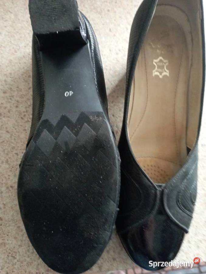 Czółenka czarne skórzane 25cm Moda i Styl Żory