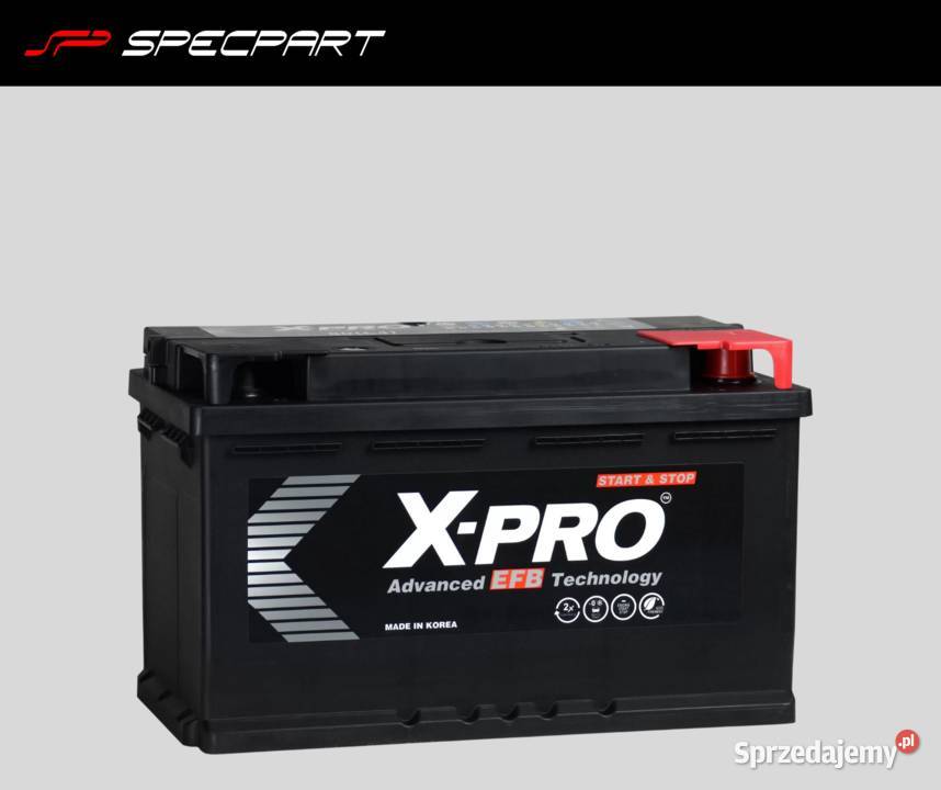 Akumulator XPRO EFB 80Ah 730A EN Prawy Plus Rzeszów